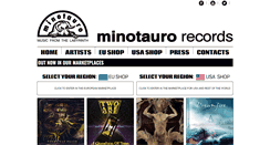 Desktop Screenshot of minotaurorecords.com