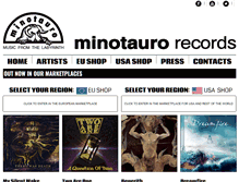 Tablet Screenshot of minotaurorecords.com